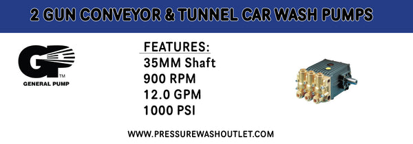 GP 2 GUN CONVEYOR & TUNNEL CAR WASH PUMP